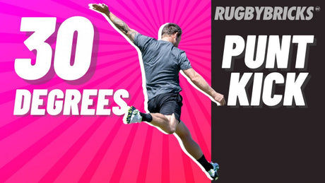 How To Kick a Rugby Ball | @rugbybricks. 30 Degrees