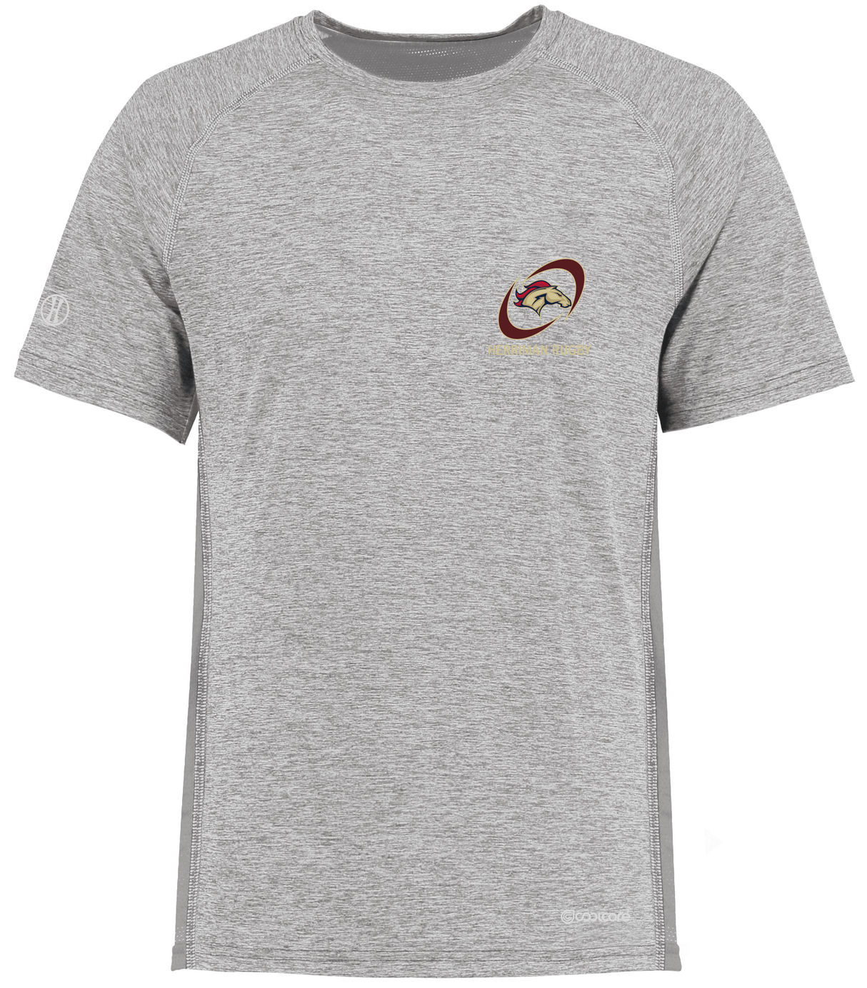 An Herriman High School Electrify Coolcore Training Tee with a logo on it.