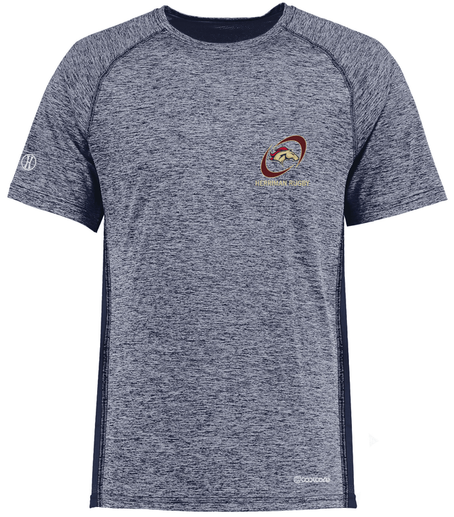 The Herriman High School Electrify Coolcore Training Tee by WRS Augusta features Coolcore technology for optimal moisture distribution and electrifying coolness.