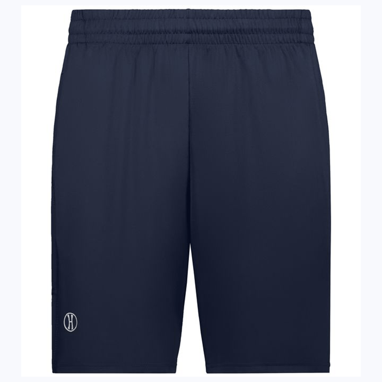 Navy Front Pocketed Moisture Wicking Rugby Shorts