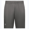 Iron Gray Elastic Waist Moisture Wicking Pocketed Rugby Shorts