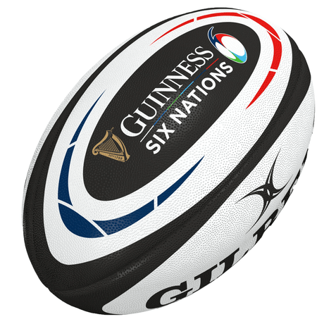 Gilbert Guinness Six Nations Replica Ball by Gilbert, a piece of fan memorabilia celebrating rugby history.