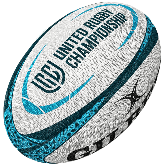 A Gilbert United Rugby Championship Replica Ball with the United Rugby Championship logo.