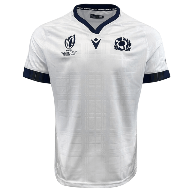 The Scotland rugby team's Macron home jersey.