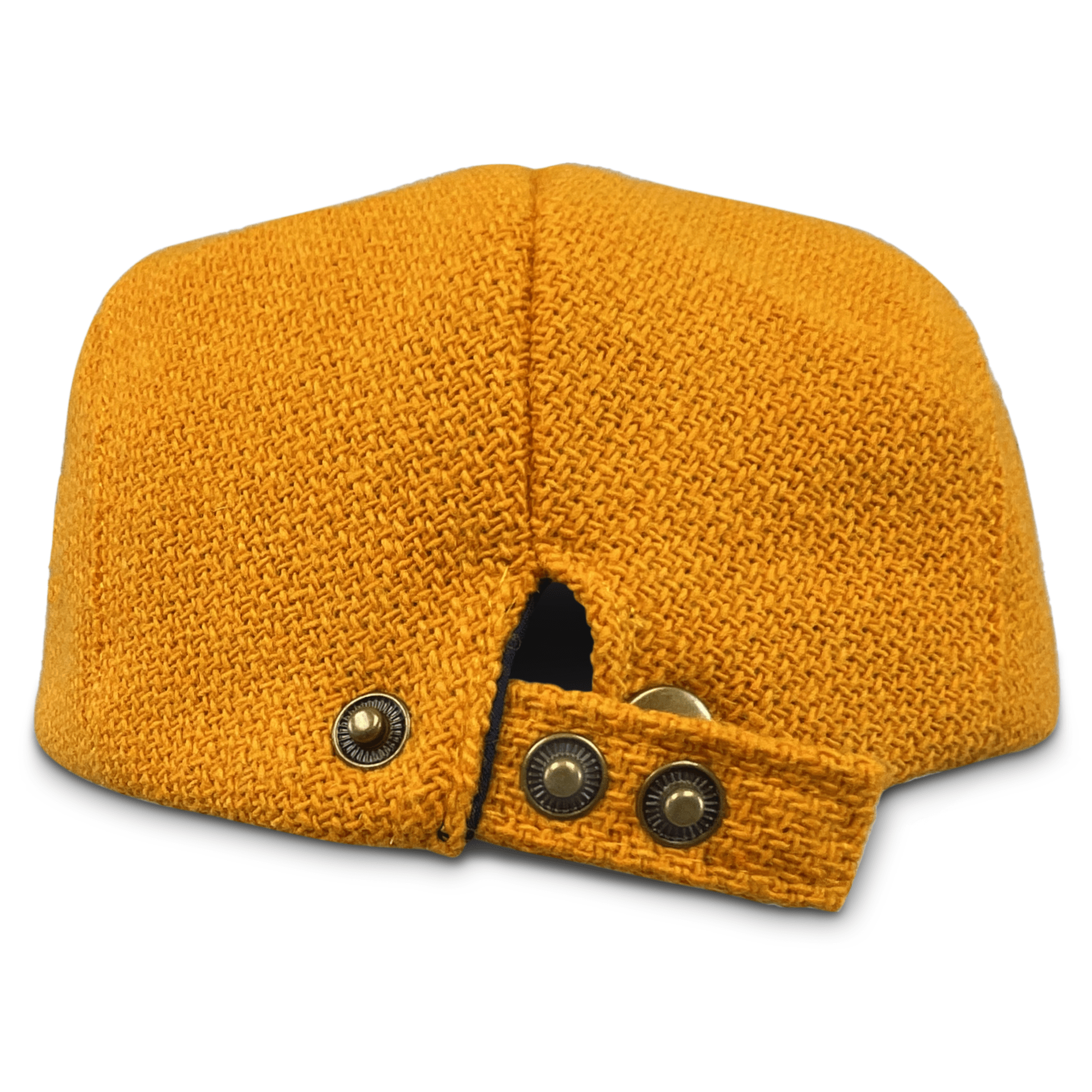 Ladies Wool Peaky Blinders Hat - Donegal Mustard Grey