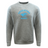 The Nations of Rugby Sky Argentina Rugby Fleece Crewneck Sweatshirt by WRS Augusta is a gray crewneck featuring "Argentina Rugby" and a puma graphic in blue text and design on the front, crafted from soft fleece for ultimate comfort.