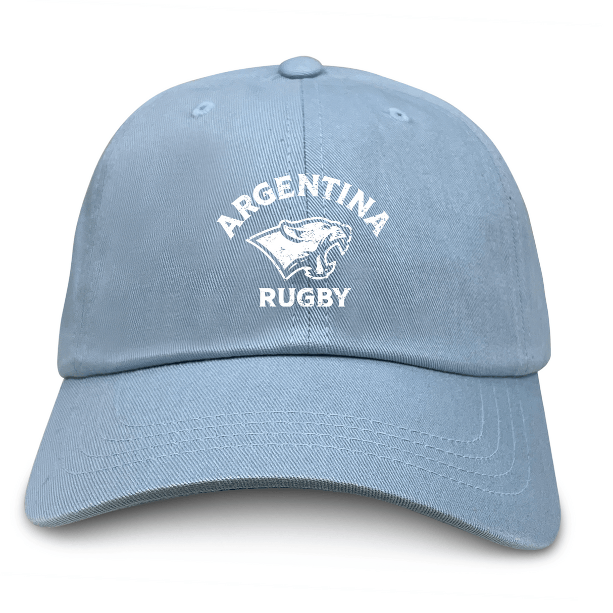 EMB Alpha Broder's Nations of Rugby Argentina Dad Cap, made from cotton twill, is the perfect choice for a rugby dad hat.