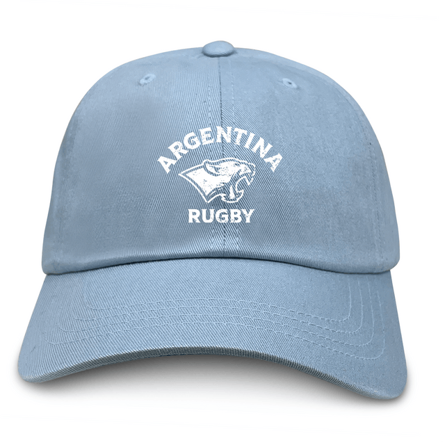 EMB Alpha Broder's Nations of Rugby Argentina Dad Cap, made from cotton twill, is the perfect choice for a rugby dad hat.