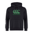 The Canterbury Goal Post CCC Club Hoodie by WRS Canterbury features a green "Canterbury" CCC logo with stylized letters and distinctive sleeve branding with a unique design on the right sleeve.