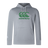 The Canterbury Goal Post CCC Club Lightweight Hoodie from WRS Canterbury is gray, with a green "CCC" logo and a convenient front pocket.