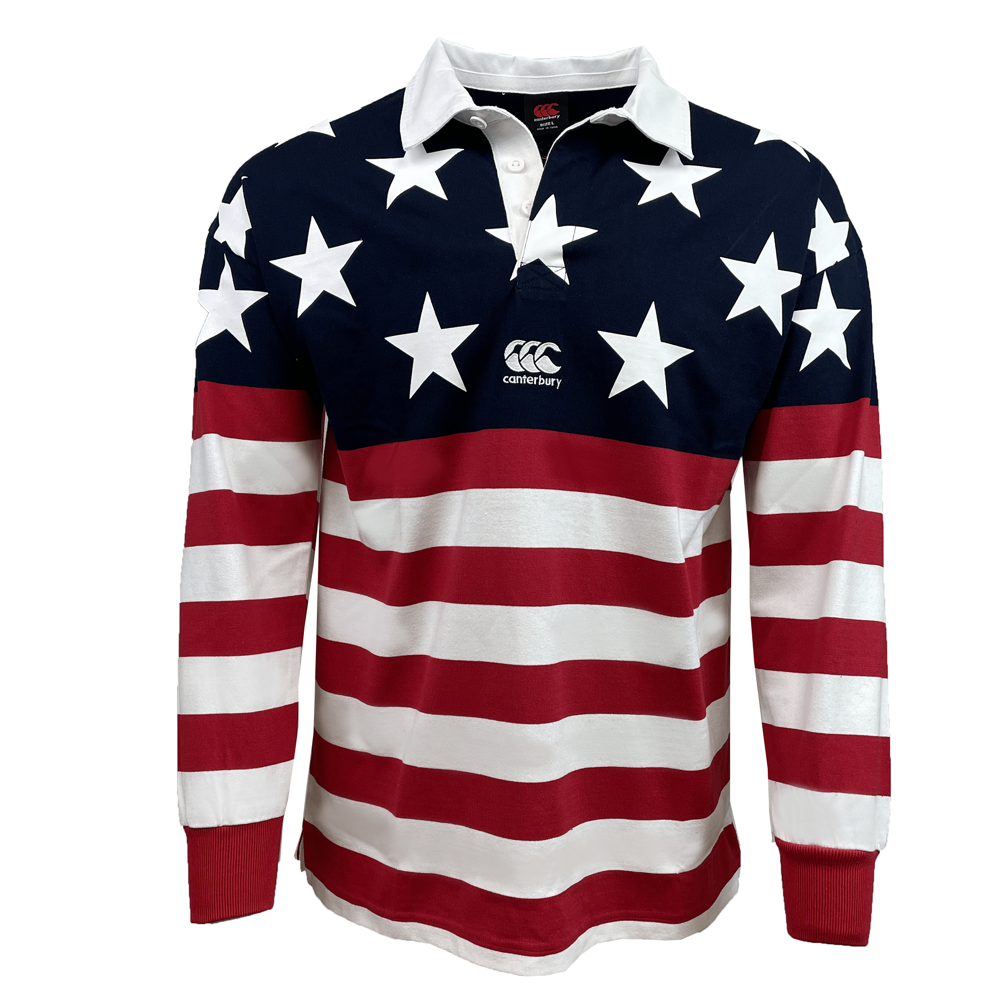 USA Flag Heritage Long Sleeve Rugger by Canterbury / World Rugby Shop
