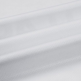 Close-up of a folded white fabric with a textured, grid-like pattern, reminiscent of the Gallagher Chiefs Super Rugby Away Jersey 24 by Classic Sportswear.