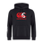 The Canterbury Canada CCC Flag Club Hoodie from WRS Canterbury is made of sweatshirt fleece, features "canterbury" with a red logo and stylized maple leaf on the chest, and includes white graphic sleeve branding on the left arm.