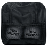 A black mesh Hurricanes Super Rugby zippered boot bag by DryWorld containing two cricket balls labeled with "new balance," perfect for fans of the team.