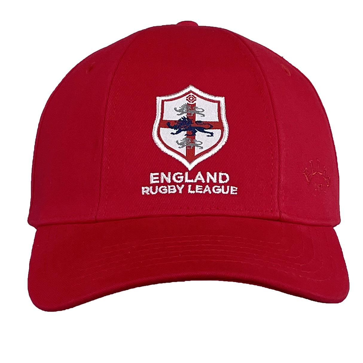 The England 1995 Rugby League Cap by Ellis Rugby features a distinctive shield emblem with a bold lion motif on the front, echoing the Vintage England Rugby League crest from the renowned 1995 Rugby League World Cup.