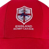 Ellis Rugby introduces the England 1995 Rugby League Cap, an iconic red cap featuring "England Rugby League" and a crest with a St. George's cross and lion, capturing the essence of the classic 1995 Rugby League era.