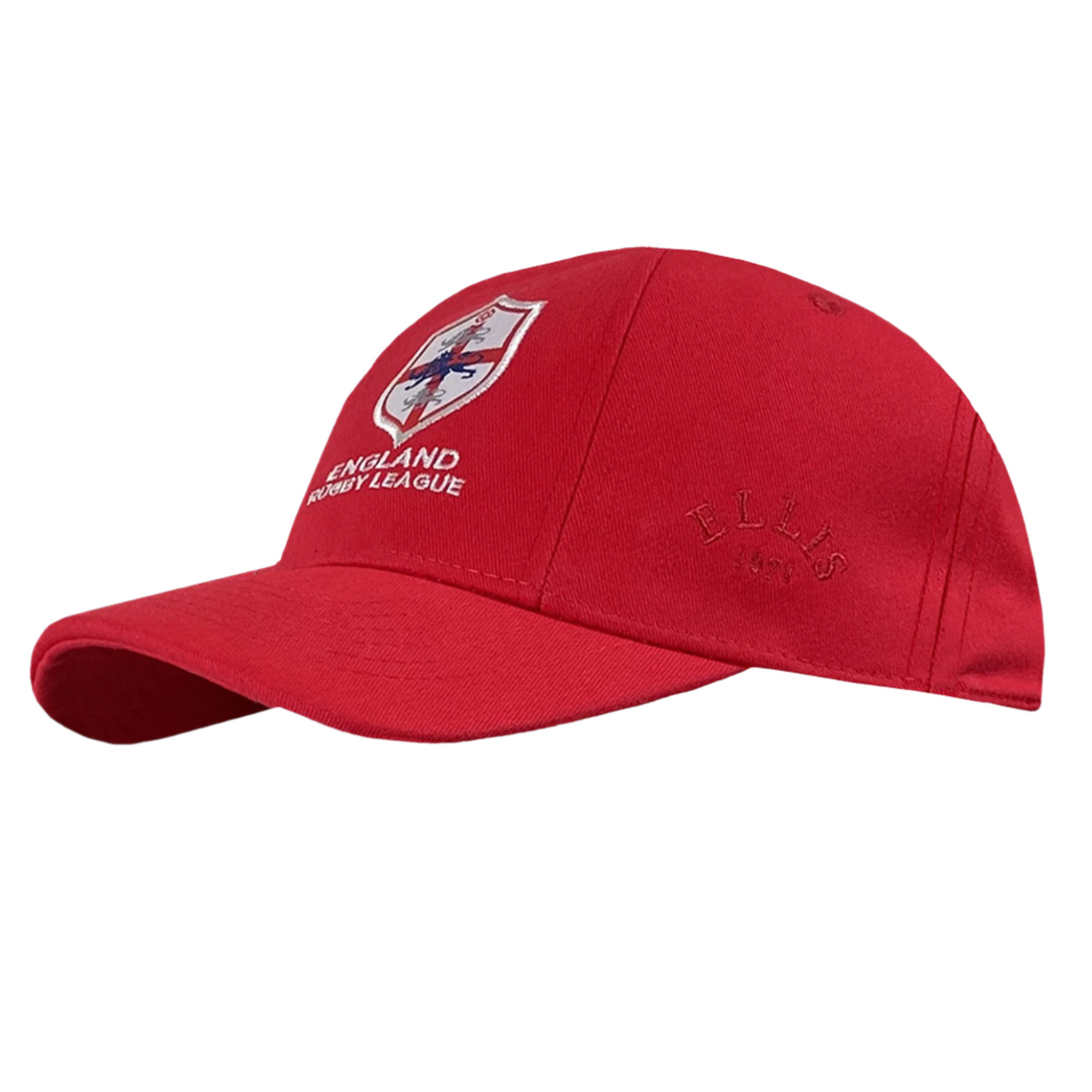 This England 1995 Rugby League Cap by Ellis Rugby features an embroidered England Rugby League crest on the front and has "Ellis 1827" stylishly stitched on the side, reflecting the heritage of Ellis Rugby.