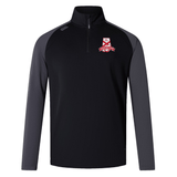 Black and gray quick-drying Alabama Rugby Alliance Elite First Layer quarter-zip pullover with a small red and white EMB Canterbury logo on the left chest.