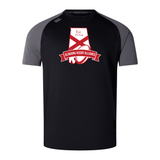 Black and gray bi-color Alabama Rugby Alliance Elite Training Tee by WRS Canterbury featuring the Alabama Rugby Alliance logo with a red and white emblem and the year 2024.