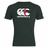 The Canterbury England CCC Flag Club T-shirt by WRS Canterbury is dark green, made from a soft cotton blend, and features a prominent white and red Canterbury Kiwi logo on the front.