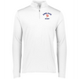 A Nations of Rugby England Rugby 1/4 Zip Pullover with an embroidered EMB Augusta logo on the front, made of polyester fabric.