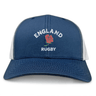 Nations of Rugby England Retro Trucker Cap by EMB Alpha Broder with embroidered design.