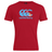 The Canterbury Fiji CCC Flag Club T-Shirt by WRS Canterbury is a red tee crafted from a comfy cotton blend, featuring a bold blue and white "CCC" logo with the Canterbury Kiwi Logo below, incorporating a flag and shield emblem embodying the spirit of the CCC Flag Club.