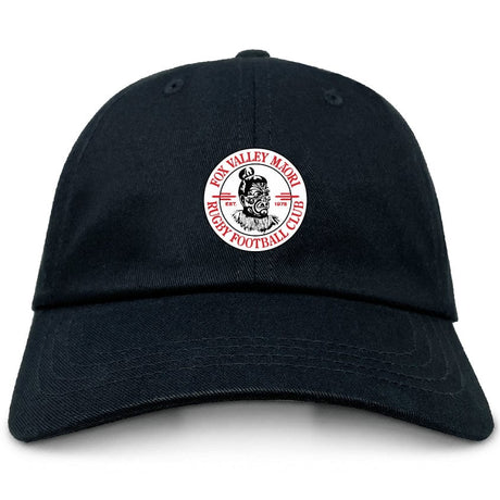 Fox Valley Rugby Adult Low-Profile Cotton Twill Dad Cap by EMB Alpha Broder crafted from cotton twill, featuring the embroidered circular logo of Fox Valley Maori Rugby Football Club.