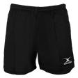 Gilbert Kiwi Pro Rugby Shorts in black have an elastic waistband and display the classic Gilbert logo on the left leg.