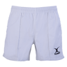 The Gilbert Kiwi Pro Rugby Shorts, made from 100% cotton with an elastic waistband, feature a "Gilbert" logo on the lower right leg. Designed for sports enthusiasts, they offer comfort and durability.