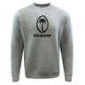 A Fiji Fleece Crewneck Sweatshirt featuring the words "Fiji Rugby" by WRS Augusta.