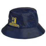 The Highlanders Super Rugby Bucket Hat by Adi COTW features the word "Highlanders" and a highlander logo on the front, complete with adidas branding.