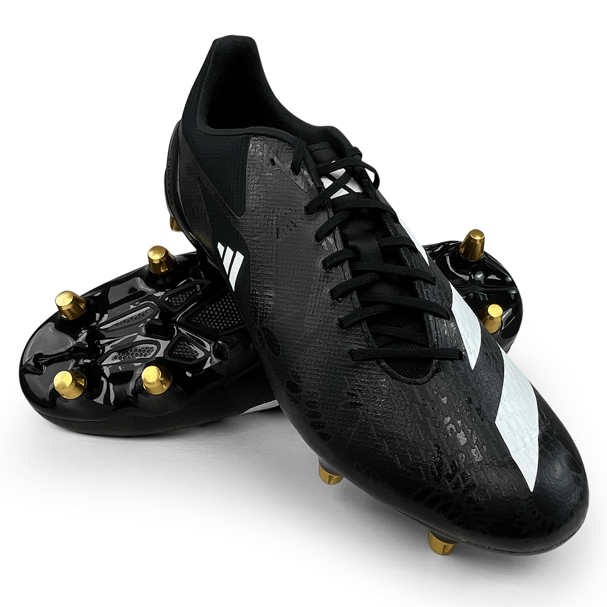 Adidas Adizero RS15 Pro 23 Rugby Cleat Soft Ground Rugby Boot Core Black White Carbon 16