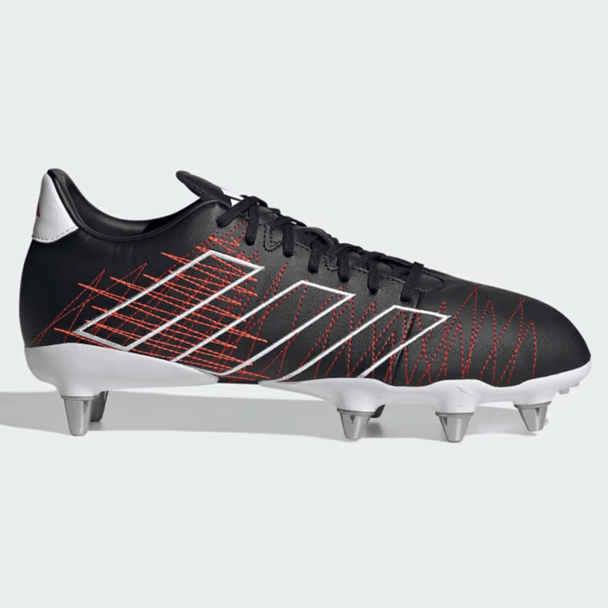 adidas Kakari Elite Rugby Cleat - Soft Ground - Core Black/Core Black ...