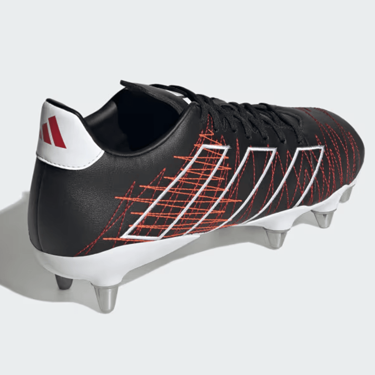 Adidas Kakari Elite Rugby Cleat Soft Ground Core Black Core Black Better Scarlet SKU IF0523 World Rugby Shop 6.5