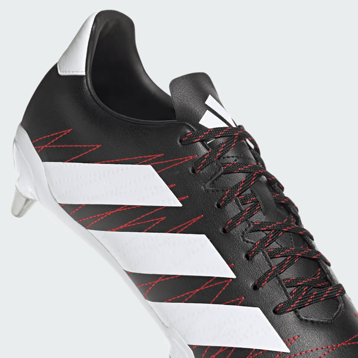 adidas Kakari Rugby Cleat - Soft Ground Boot - Core Black/White/Better ...