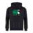 The WRS Canterbury Ireland CCC Flag Club Hoodie is black with a green, white, and orange "Canterbury" logo on the chest and a white logo on the left sleeve.