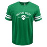 A green t-shirt that says Ireland Rugby Est 1875 Football Tee by WRS LAT.