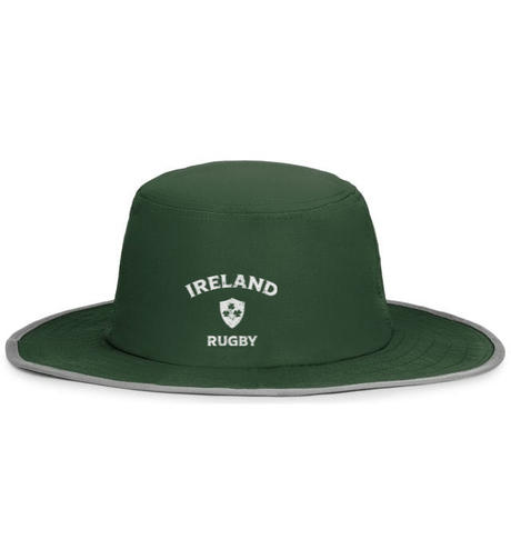 The Nations of Rugby Ireland Rugby Legend Boonie Cap, made of moisture-wicking fabric, features an embroidered logo by EMB Augusta.