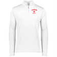 The white Nations of Rugby Japan Rugby 1/4 Zip Pullover, made by EMB Augusta, is made of polyester and features red lettering.