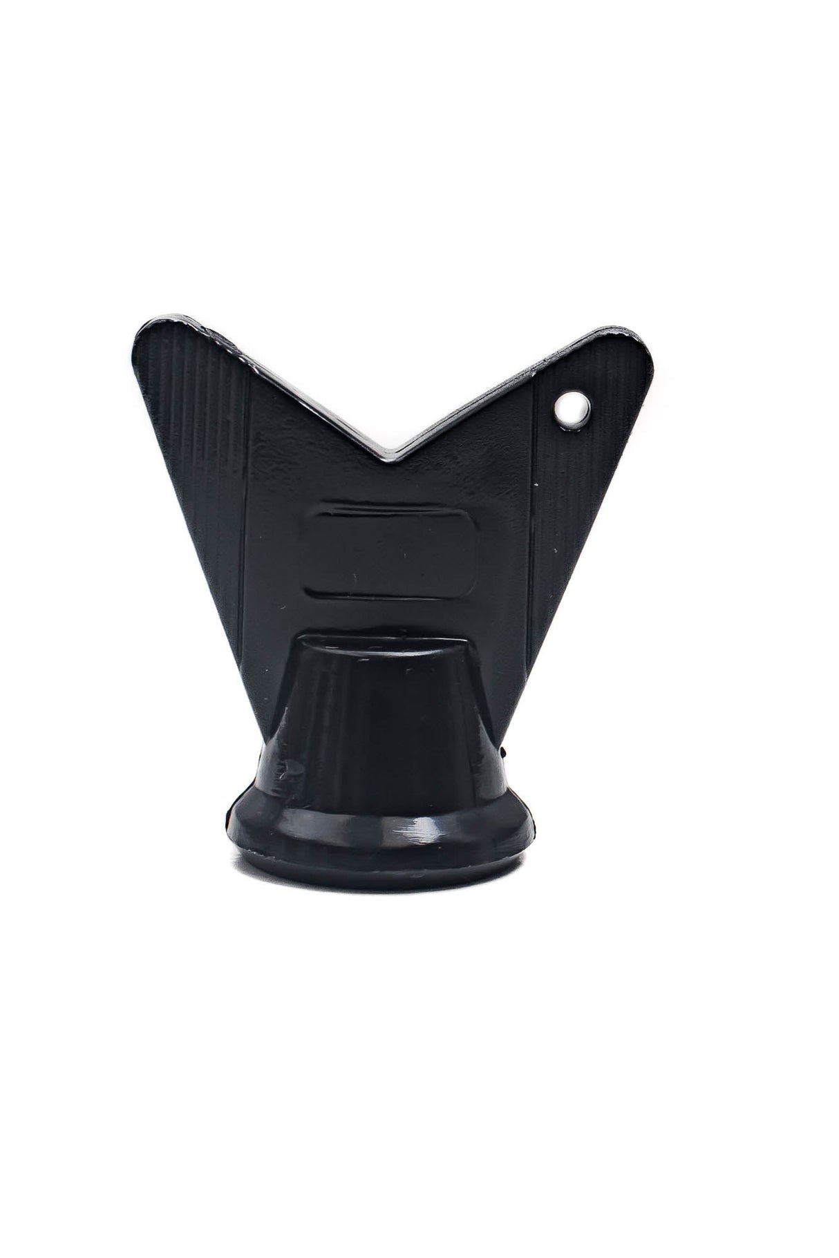 A black plastic cup holder on a white background, perfect for holding your favorite drink while using the WRS M5 Stud Wrench by Starlai Corp.