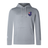 The EMB Canterbury New Zealand Shield Club Lightweight Hoodie is a gray hoodie featuring a New Zealand shield emblem on the chest and a logo on the sleeve, ideal for rugby supporters.