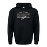 The WRS Augusta Nations of Rugby New Zealand Wordmark 60/40 Pullover Hoodie features a black pullover design with "New Zealand Rugby" text and a silver fern graphic on the front.