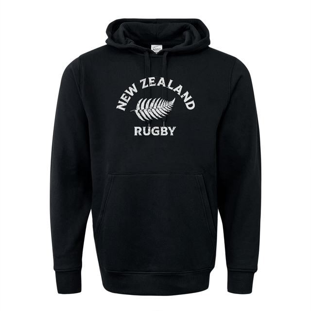 A Nations of Rugby New Zealand Rugby 60/40 Pullover Hoodie with white text.