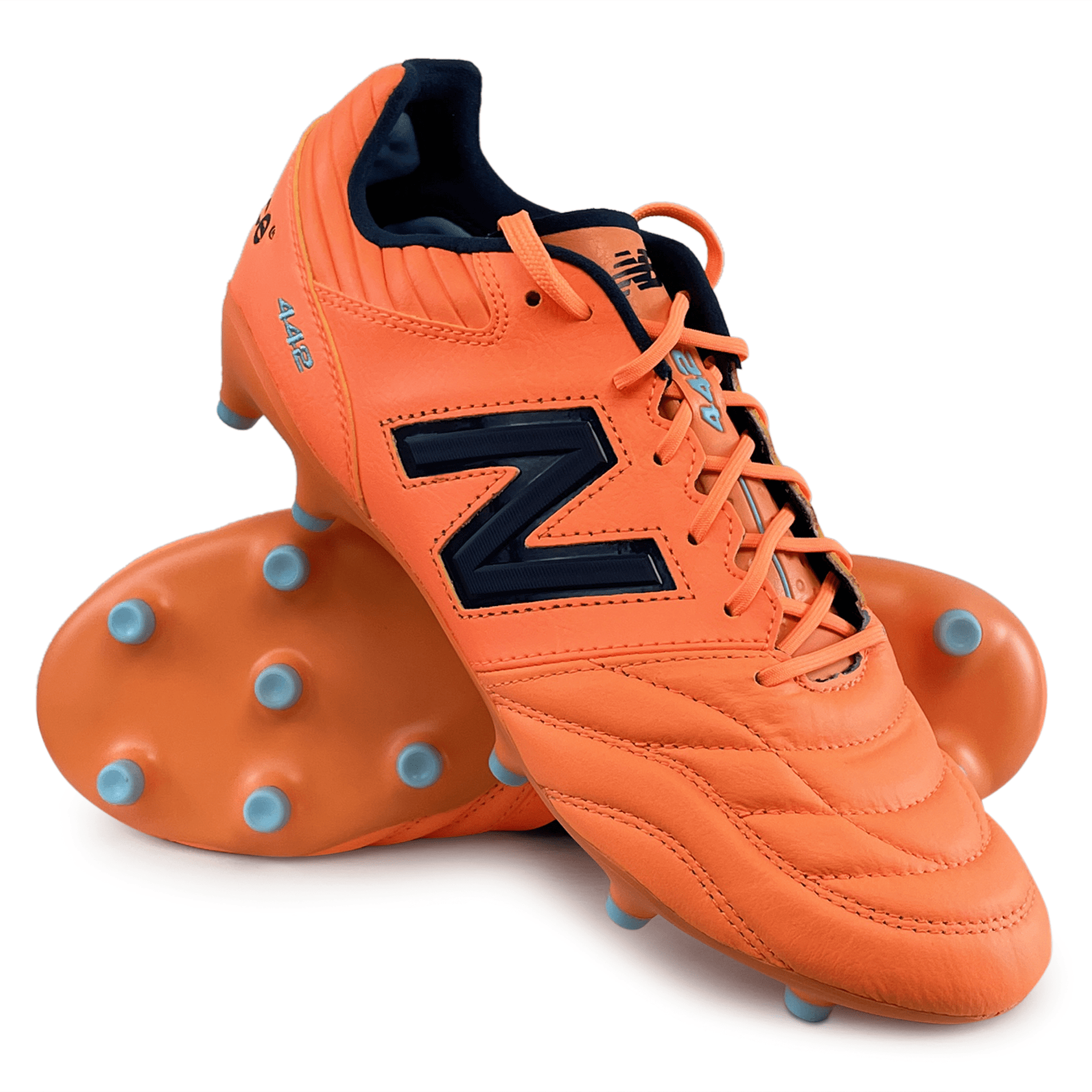 New Balance 442 v2 Pro Firm Ground Rugby Cleat Hot Mango World Rugby Shop