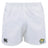 The Noble Street College Prep Player's Drill Short by EMB Canterbury is crafted from recycled fabric with a black Canterbury logo on the left and a blue and yellow tiger emblem on the right.