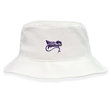 The EMB Alpha Broder Valley Panthers Rugby Crusher Bucket Cap, made from cotton twill, features the "Valley Panthers" logo and panther graphic on the front for stylish sun protection.