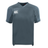 The Canterbury Vapodri Evader Jersey is a grey short-sleeved top featuring the Canterbury logo on the chest. It boasts a V-neck collar, moisture-wicking technology, and a simple, sleek design enhanced by its VapoDri finish.