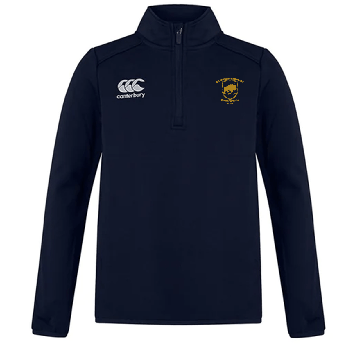 St Edwards University RFC Club 1/4 Zip Mid Layer Training Top by Canterbury