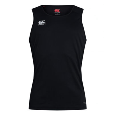 A Canterbury Club Dry Singlet with a white logo on the front.